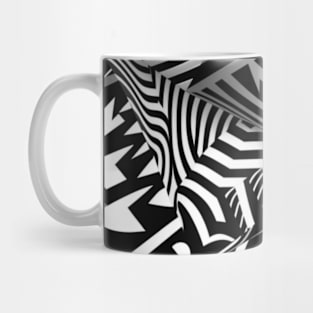 Black and white pattern (zebra) Mug